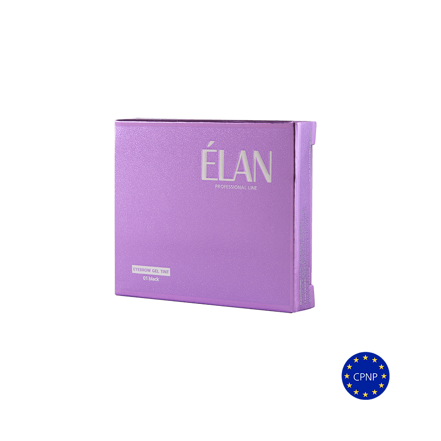 Комплект гел-боя за вежди «ÉLAN» и окислител 3% нюанс 01 Черен