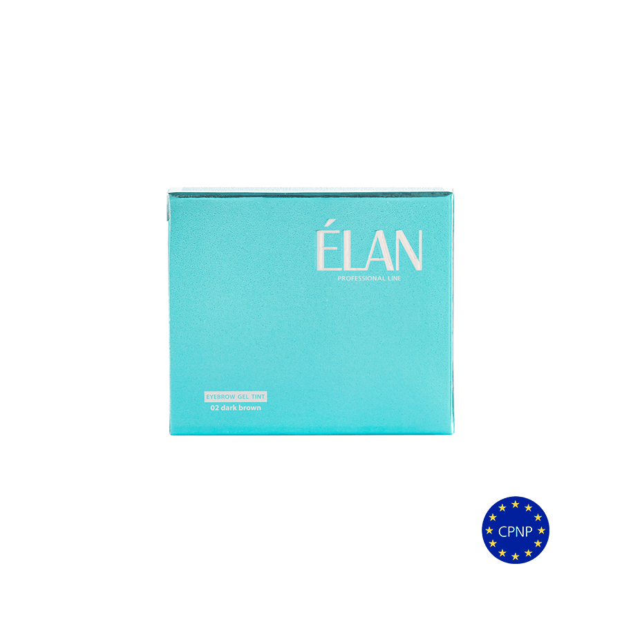 Комплект гел-боя за вежди «ÉLAN» и окислител 3% нюанс 02 Тъмен кафяв