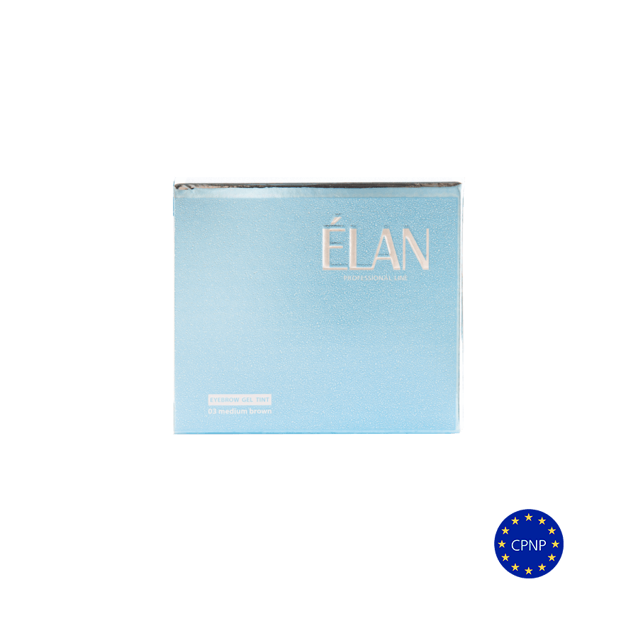 Комплект гел-боя за вежди «ÉLAN» и окислител 3% нюанс 03 Средно кафяв