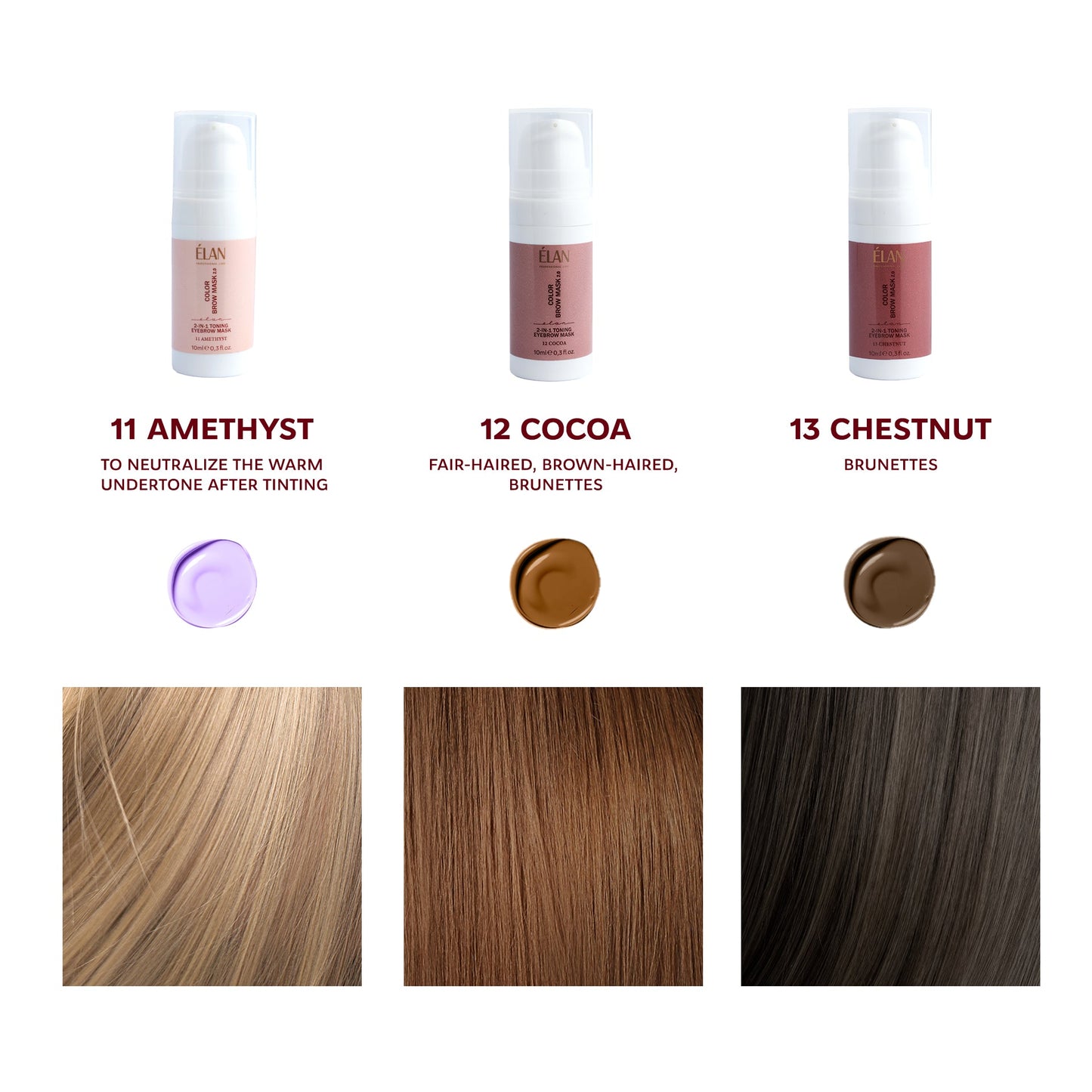 COLOR BROW MASK 2.0: 2-в-1 маска за тонизиране на вежди, 11 АМЕТИСТ