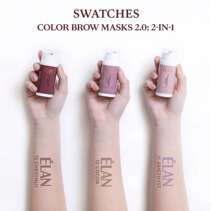 COLOR BROW MASK 2.0: 2-в-1 маска за тонизиране на вежди, 11 АМЕТИСТ